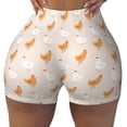 thumbnail image 2 of Goofa Funny Chicken Printed Workout Shorts Women Seamless Scrunch Butt Lifting High Waisted Gym Booty Shorts Elastic Workout Shorts-XX-Large, 2 of 8