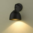 thumbnail image 7 of Yep by Golden Lighting Zoey 1-light Wall Sconce in Pewter and Matte Black shade, 7 of 7