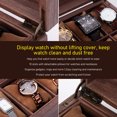 thumbnail image 3 of Watch Box, Wood Watch Box Display Case Organizer Watch Box Case Organizer Watch Display Case PU Leather Storage Organizer With Glass Top Removable Pillows Valentine Day Gift, 3 of 8
