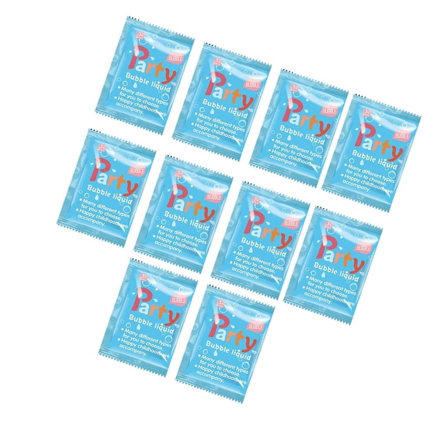 10 Pieces Children Bubble Machine Fluid Portable Concentrated Replacement Party Ceremony Toy Refill Accessories