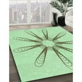thumbnail image 2 of Ahgly Company Indoor Round Patterned Mint Green Area Rugs, 4' Round, 2 of 6