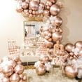thumbnail image 5 of Metallic Rose Gold Balloons 50 pcs 12 Inch Latex Helium Balloons for Wedding Engagement Baby Shower Bridal Shower Gender Reveal Bachelorette Birthday Party Decorations Rose Gold-G107, 5 of 14