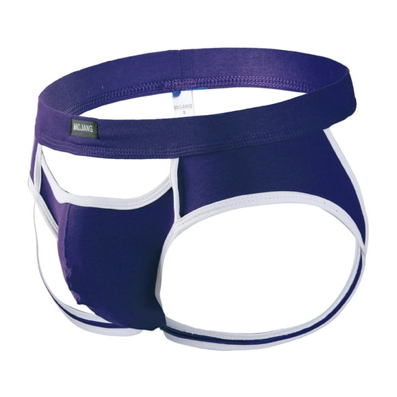 Ploknplq Boxers for Men Mens Underwear Boxer Briefs Men's Jock Strap Athletic Supporter for Men Sexy Jockstrap Male Underwear Mens Boxer Briefs Blue 1 S