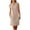 Khaki, variant on Summer Dresses for Women Sleeveless Tunic Mini Dress Button Up Casual Tank Dresses with Pockets Khaki XXL
