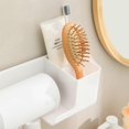 thumbnail image 4 of Wall Mounted Hair Dryer Holder Comb Lotion Cream Storage Rack Organizer for Home Bedroom Bathroom Cable Container Holder, 4 of 4