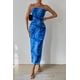 thumbnail image 5 of Vestido PRETTYGARDEN Maxi Azul Strapless Tubo - Talle L, 5 of 6