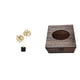 thumbnail image 1 of Figura Decorativa De Hoja De Hierro Y Organizador De Cajas De Pañuelos De Madera Para Escritorio, Armario, Baño, Coche, Hogar. Regalo Ideal Para Inauguración De Casa. Adorno Coleccionable., 1 of 8