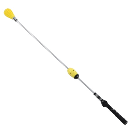 NFTIGB Golf Swing Practice Stick Trainer Device Lightweight Golfer Correction Training Rod Tool 43.3 inches / 110 cm Yellow Oversized Improve Swing Posture Strength