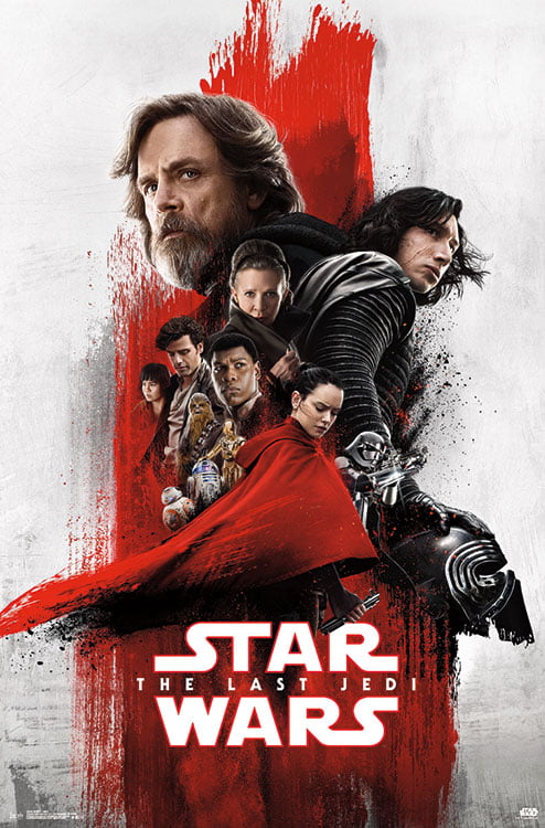 SET OF 4 STAR WARS The Last Jedi IMAX Posters 