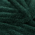 thumbnail image 6 of Exclusivo Mezcla Fuzzy Fleece Queen Size Bed Blanket, Lightweight Fluffy Solid Velvet Queen Blankets, 90x90 Inches, Forest Green, 6 of 11