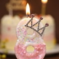 thumbnail image 5 of Numeral Birthday Candles, Creative Cartoon Character Style Vibrant Colors High Quality Wax for Birthday Party Cake Topper Anniversary Celebration Events, H, 5 of 6
