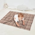 thumbnail image 2 of Beige Brown and Red Checkered Pattern Blanket,Comfortable Soft Flannel Throw Blanket,All Season,Warm Lightweight Blankets for Sofa Bed Couch Living Room Chair,30"x40", 2 of 4