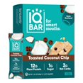 thumbnail image 1 of Brain and Body Plant Protein Bars - Chocolate Mint Chip - 12-Count Low Carb - Gluten Free, High Fiber, Vegan Snacks - Low Sugar Meal Replacement, 1 of 5