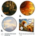 thumbnail image 3 of Designart "Paradise Sunrise Germany Sunflower painting I" Floral Wall Art Prints Set, 3 of 5