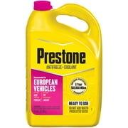 Prestone European Vehicles (Pink) Antifreeze+Coolant -1 gal-Ready to Use Antifreeze