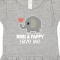 thumbnail image 4 of Inktastic Mimi and Pappy Love Me Girls Baby Dress, 4 of 5
