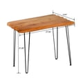 thumbnail image 6 of Organizedlife Solid Cedar Wood Coffee Table with 2 Handcrafted Root Stools, 27.6” Rustic Tea Table Set, Fully Assembled, 6 of 9