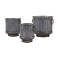 thumbnail image 1 of IMAX Corporation Griffin 3 Piece Galvanized Platner Set in Gray, 1 of 2