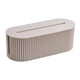 thumbnail image 4 of Caja de almacenamiento de cables, soporte para cables, a prueba de polvo, oculta cables, caja para cables de alimentación, organizador de cables blanco, 4 of 9