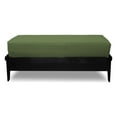 thumbnail image 2 of Premium Cotton/Polyester Futon Cover by Prestige Furnishings - Solid Collection - Solid Olive Green - Twin Ottoman Size (39" x 21"), 2 of 6