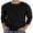 Black, variant on GIRUNS Mens Waffle Crew Neck Long Sleeve Pullover Shirts Casual Lightweight Fitted Basic T-Shirt