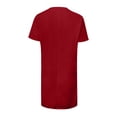 thumbnail image 3 of RMGVDSD Womens Oversized T Shirts Women's Short Sleeve Casual Pocket T Shirt Top Comfy Blend Tee Daily Wear Leisure Daily Casual Blouses, 3 of 4