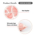 thumbnail image 5 of Hofdeco Premium Coastal Patio Indoor Outdoor Lumbar Pillow Cover Only, 12"x20" Water Resistant for Backyard, Couch, Coral Pink Palm Leaf, 5 of 5