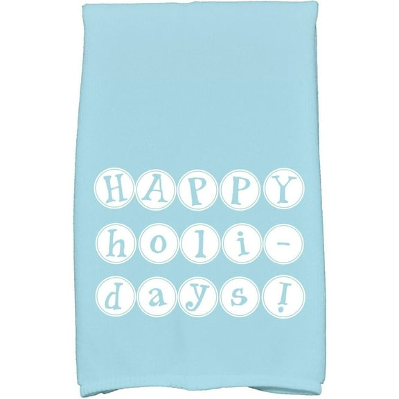 Simply Daisy 18" x 30" Happy Holidays Holiday Word Print Kitchen Towel
