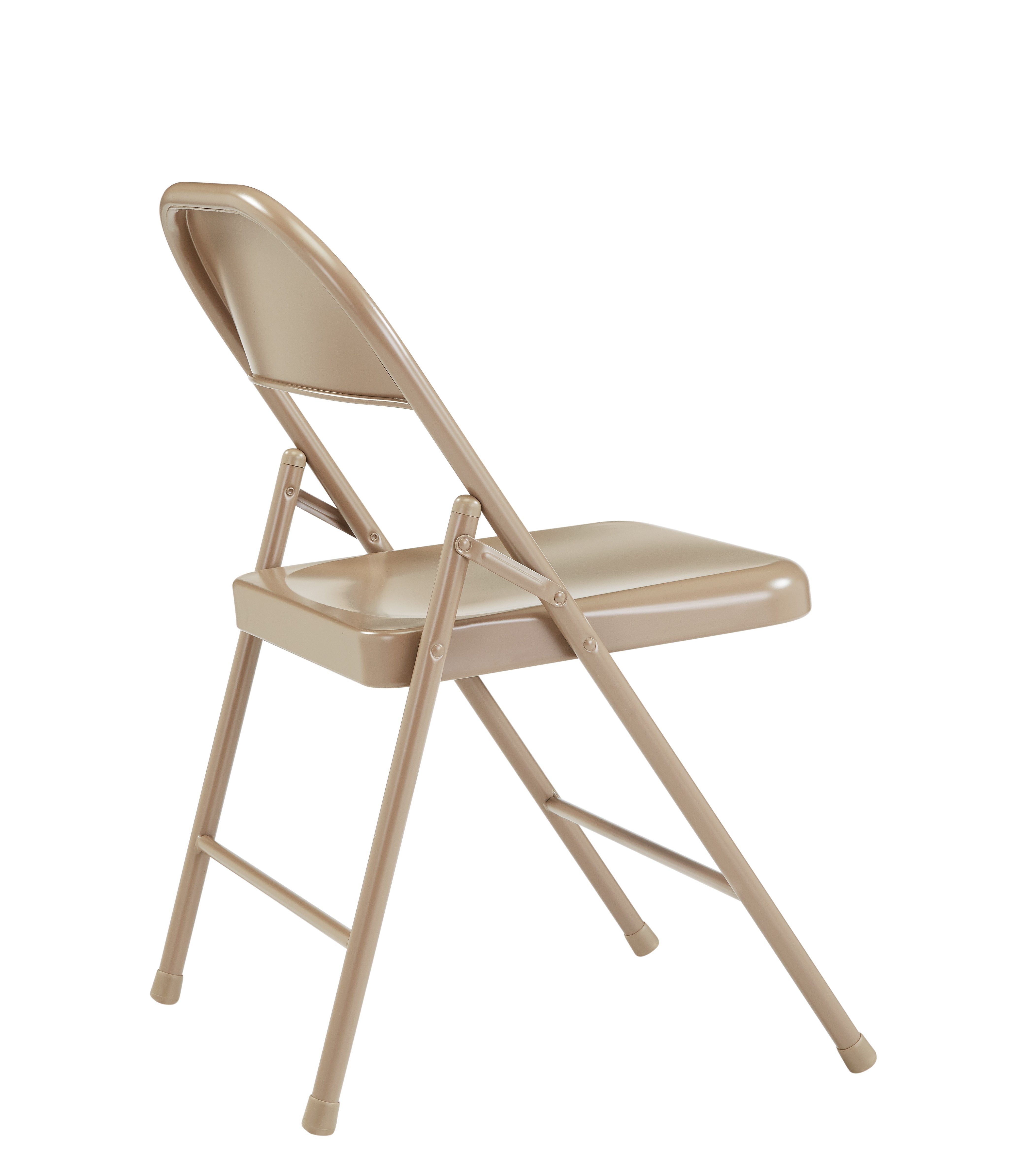 (4 Pack) Commercialine® 900 Series All-Steel Folding Chair, Beige