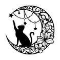 thumbnail image 2 of Decoración de pared de de Metal, 13 ", colgante de pared, silueta de gato, adorno, señal para interior, exterior, jardín, porche, pasillo,, 2 of 9