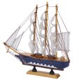 thumbnail image 2 of Oubit Model Boat,Model Ship Mediterranean Style Ship Model Model Ship Sleek Aesthetic, 2 of 9