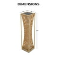 thumbnail image 6 of GRANDPATIO Outdoor Lights Solar Floor Lamp Resin Wicker Weave Waterproof Outside Deck Light for Porch, Yard, Garden, Lawn Decor，Nature, 6 of 6