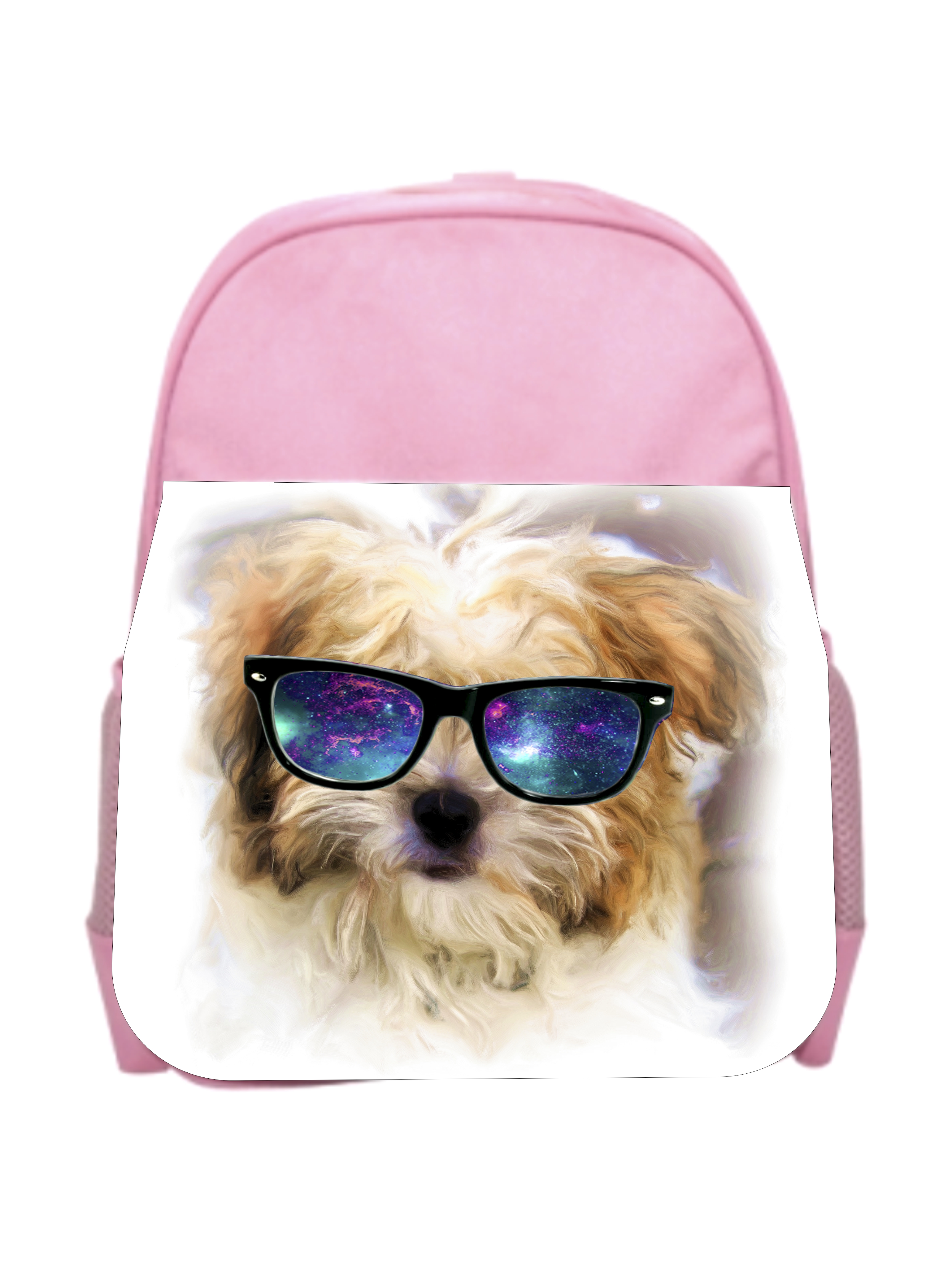 Hipster Yorkie Girls 13" x 10" Pink Preschool Toddler Children's