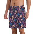 thumbnail image 2 of Vsdgher Skull starry sky flower Men's Beach Shorts, Surfing shorts, Swim trunks, Quick Dry Swim Trunks for Surfing Beach Fun -X-Large, 2 of 6