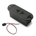 TUIBELYN Eleguitar 9V Battery Holder for Active Guitar/Bass (Black