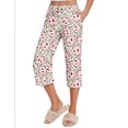 thumbnail image 5 of Ekouaer 2 Pack Women' Sleepwear Capri Pajama Pants Two-Piece Printed Drawstring Pj Bottoms with Pockets, 5 of 6