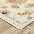 thumbnail image 3 of Woven Trends Cabana - 5507W - Classic Traditional Style, Vintage Persian Pattern, Pet & Family Friendly, Living Room, Dining Room, Office, Power Loomed, Low Pile Wool Area Rug in Ivory - 8' x  11', 3 of 4