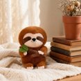 thumbnail image 4 of Cute Novelty Sloth Plush Toy, Soft Cuddly Stuffed Animal Doll, Adorable Companion Plush Toy for Play, Holiday Birthday Gifting for Kids Girls & Boys, 4 of 5