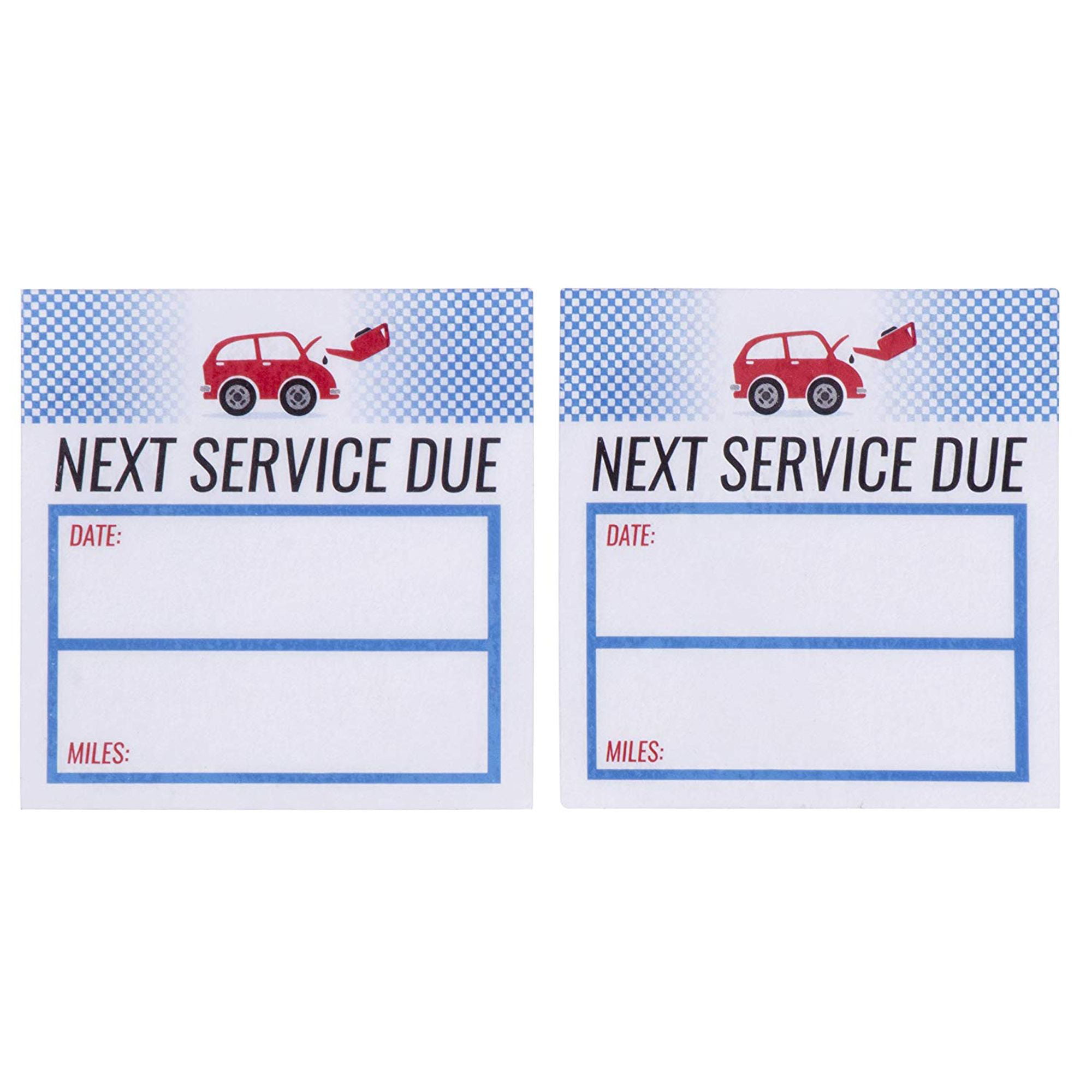 50x AMSOIL Oil Change Service Reminder Stickers Decals Adhesive Labels Die Cut 