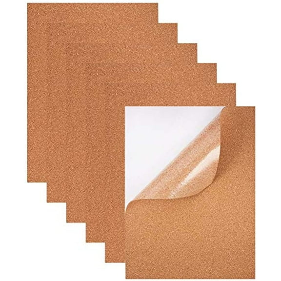 8 Pack Self-Adhesive Rectangle Insulation Cork Sheets for Floors Walls Craft 8.26x11.81inch