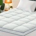 thumbnail image 5 of 1pc Extra Thick Mattress Topper, Cooling Mattress Pad Cover with 8-21 Inch Deep Pocket, Plush Pillow Top Mattress Topper Overfilled with Microfiber Filling, Breathable Quilted Fitted Mattress Pad, 5 of 16
