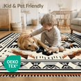 thumbnail image 4 of ODIKA 8'x10' Vintage Aztec Style with Symmetrical Washable Area Rug for King Size Bedroom Under Bed, Master Suite, Non-Shedding, Easy Care, 4 of 7