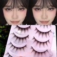 thumbnail image 2 of 5 Pares De Pestañas Postizas Naturales Japonesas Largas Gruesas Extensión De Cosplay Hada Japonesa Lolita Diarias Herramienta De Maquillaje De Ojos, 2 of 4