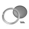 thumbnail image 4 of Unique Bargains 2pcs 5' Speaker Grill Mesh Decorative Circle Woofer Guard Protective Cover Audio Accessories Silver, 4 of 4