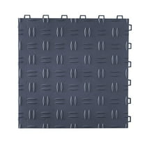 Non-Slip Garage Floor Tiles, 12x12 Inch Interlocking Design, 25-Pack – Textured Surface for Safety, Heavy-Duty Covering for Garages, Workshops, Basements – Graphite Gray