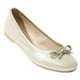 thumbnail image 2 of Zapato Flats Balerina Casual Niña Mujer T-25 Color Oro Inglés 1211 Kuali Shoes Piso Comodos, 2 of 5