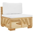 thumbnail image 2 of vidaXL 5 Piece Garden Lounge Set with Cushions Solid Teak Wood, 2 of 5