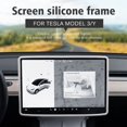thumbnail image 3 of Car Central Control Navigation Screen Frame for Tesla Model 3 Y (Black), 3 of 6