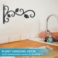 thumbnail image 1 of WEUVEB Gancho Colgante De Pared En Hierro Negro Para Soporte De Macetas Y Hogar, 1 of 7