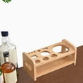 thumbnail image 4 of justharion Cocktail Shaker Bartender Stand Wooden Desktop Bottle Rack for Wedding Party, 4 of 9